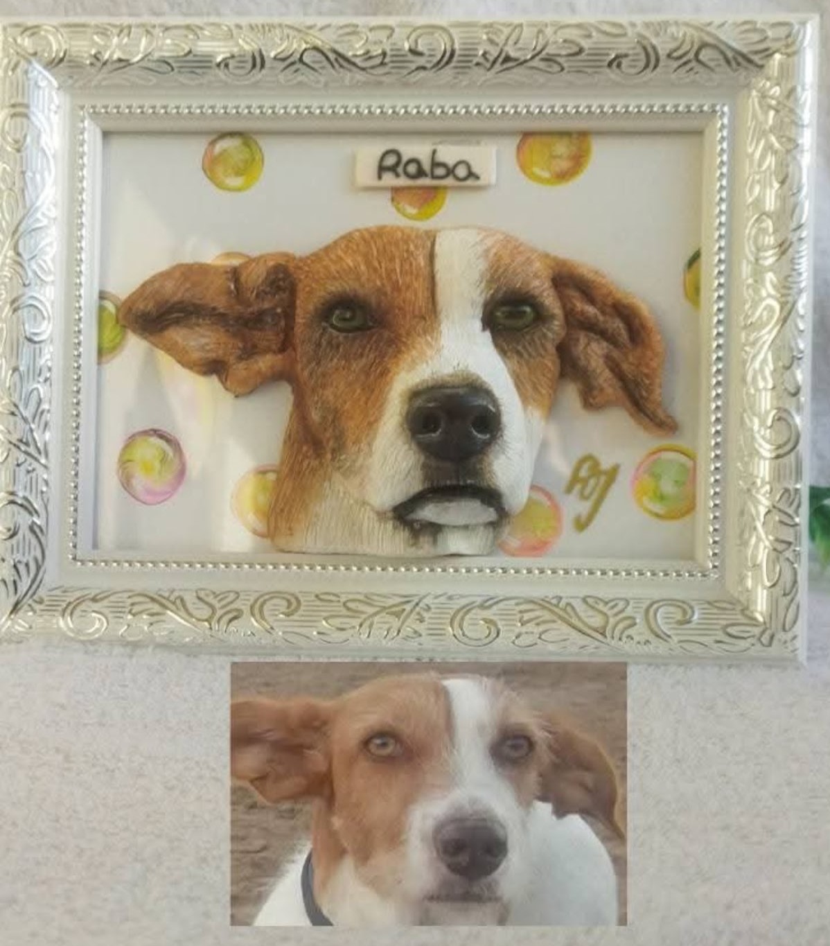RETRATO REALISTA DE MASCOTA EN CUADRO 3D - Imagen 4