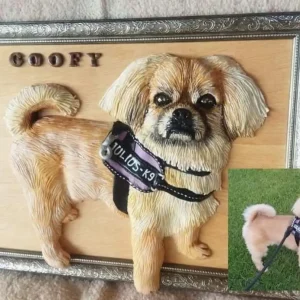 RETRATO REALISTA DE MASCOTA EN CUADRO 3D